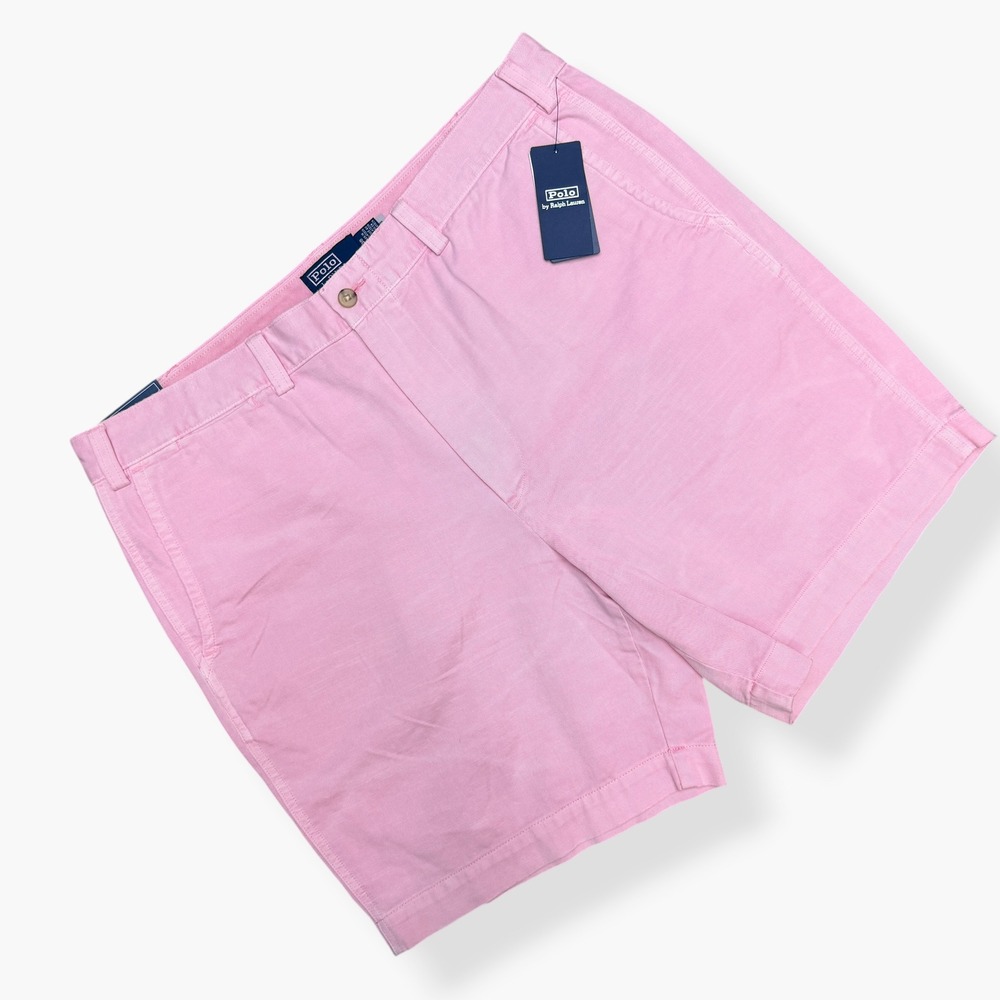 Polo Ralph Lauren Chino Shorts Mens 38 Pink Salinger Straight Fit Cotton New